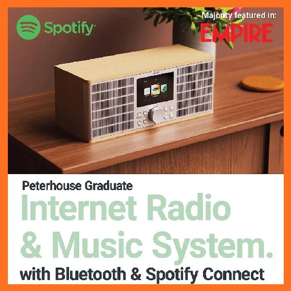 ​Інтернет-радіо Majority Peterhouse Graduate (Wi-Fi з Bluetooth, потоковим передаванням Spotify Connect) 07233 фото