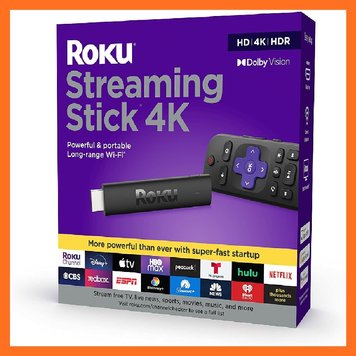 Медіаплеєр, смарт ТВ-приставка Roku Streaming Stick 4K 09002 фото